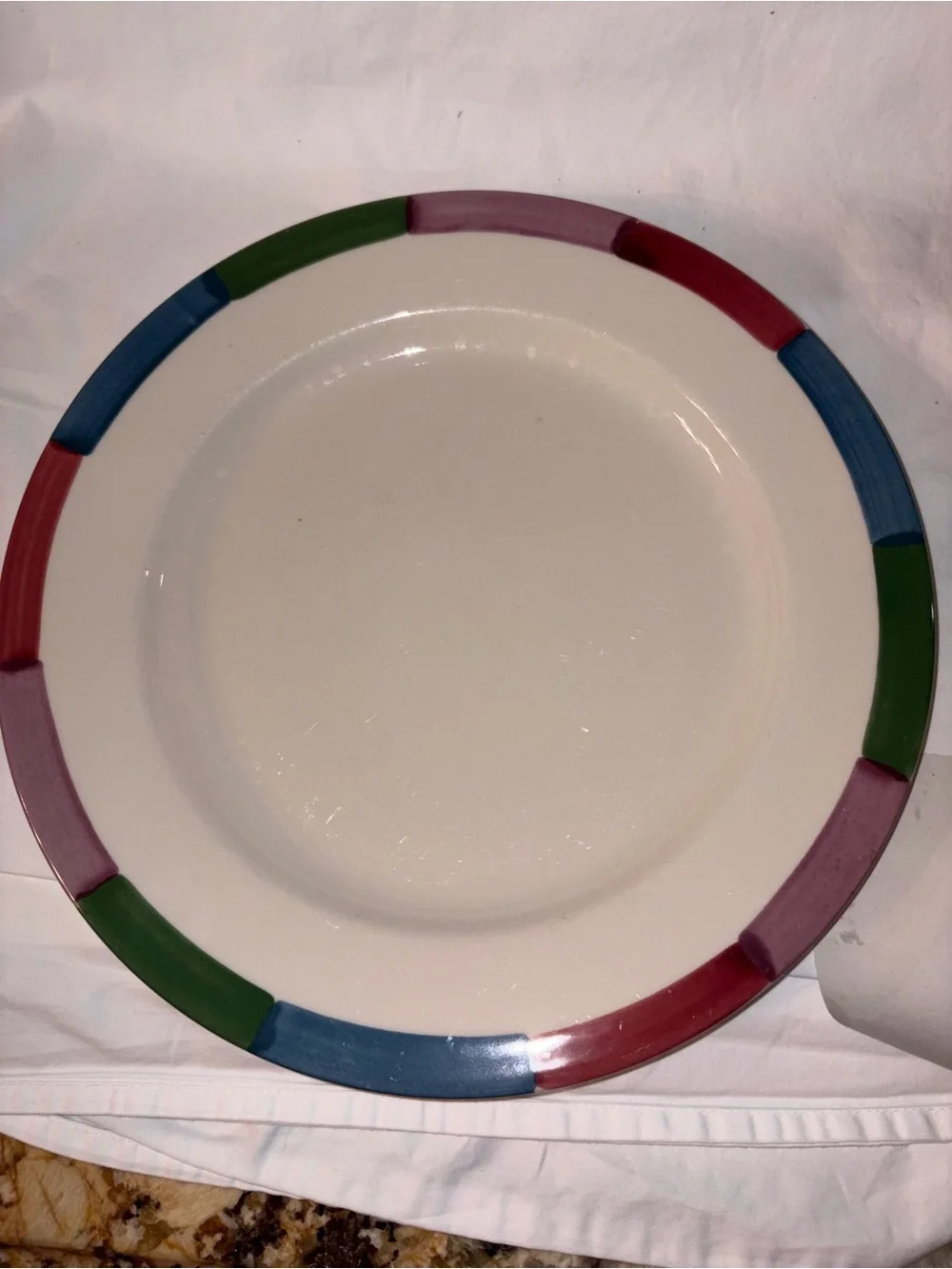 HTF Homer Laughlin tones Set of 6 dinner plates